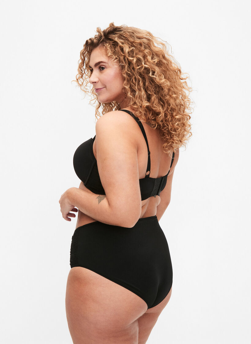 2-pack panties with regular waist, Black, Model image number 1