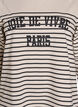 Sweatshirt with stripes and text print, Beige, Packshot image number 2