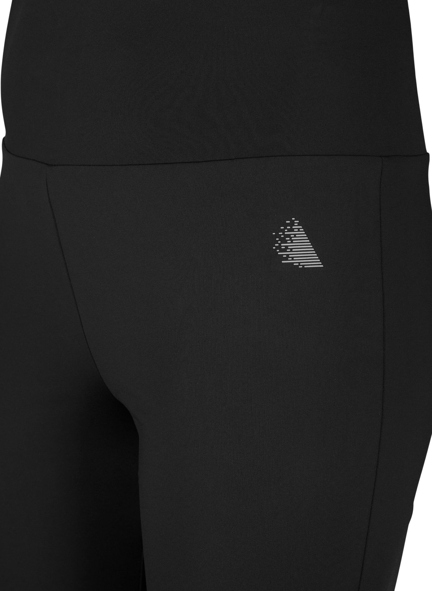 Zizzifashion Flared training pants with a high waist, Black, Packshot image number 2