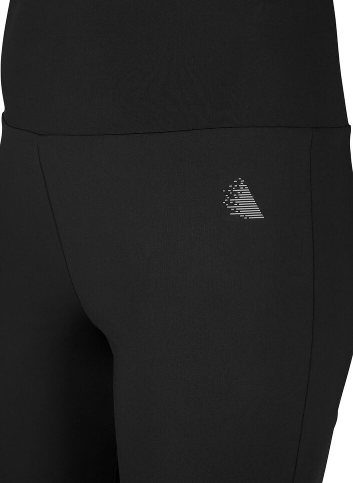 Flared training pants with a high waist, Black, Packshot image number 2