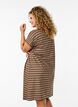 2-pack T-shirt dress with short sleeves, Brown, Model image number 2