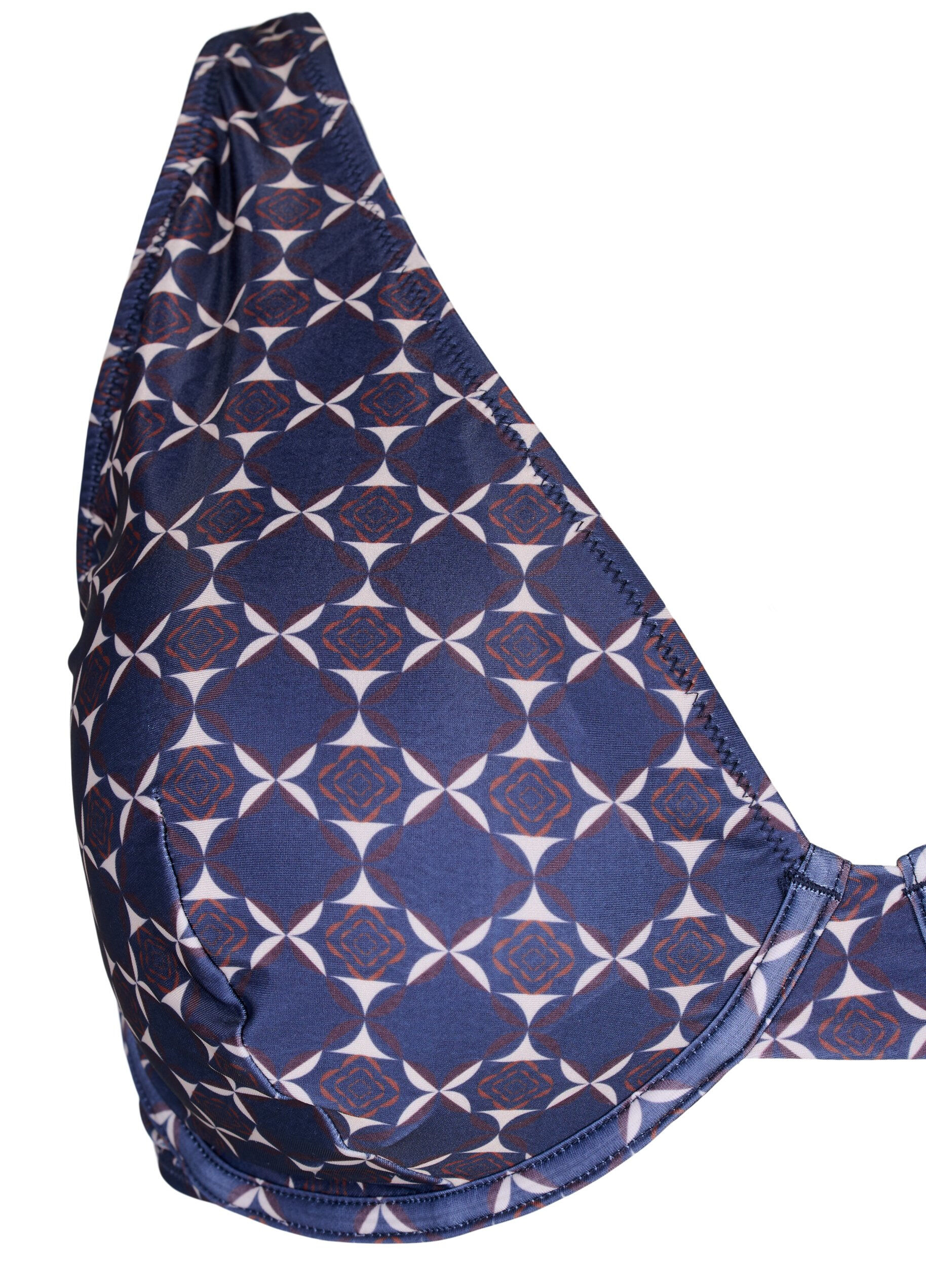 Zizzifashion Printed bikini top with underwire, Blue, Packshot image number 2