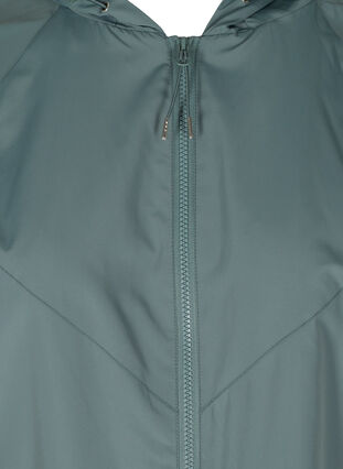 Short jacket with a zip and hood, Balsam Green, Packshot image number 2
