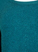 Knitted jumper with a diagonal pattern and raglan sleeves, Green, Packshot image number 2