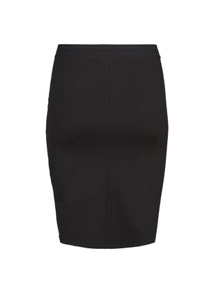 Close-fitting, viscose mix skirt, Black, Packshot image number 1