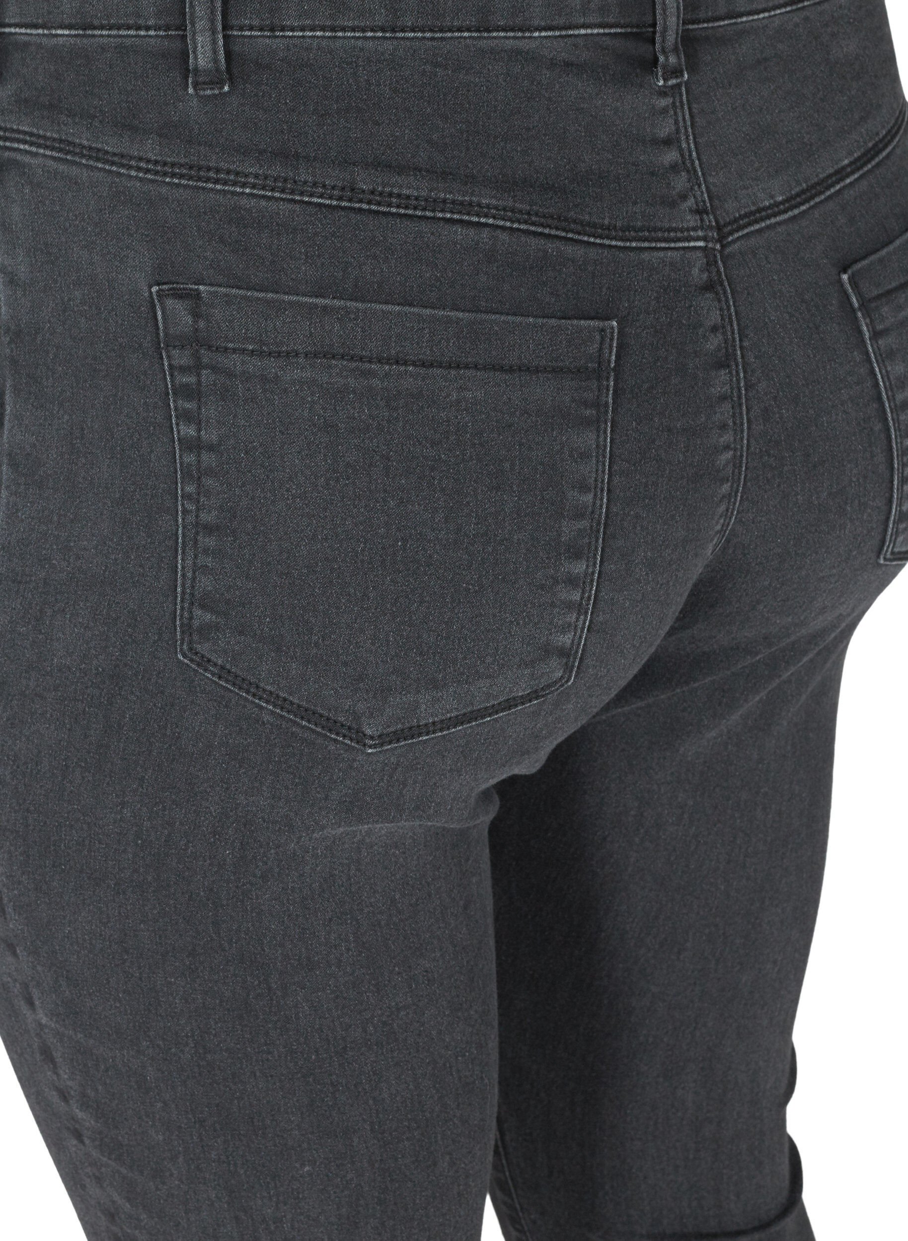 Zizzifashion Jeggings in cotton blend, Grey Denim, Packshot image number 2