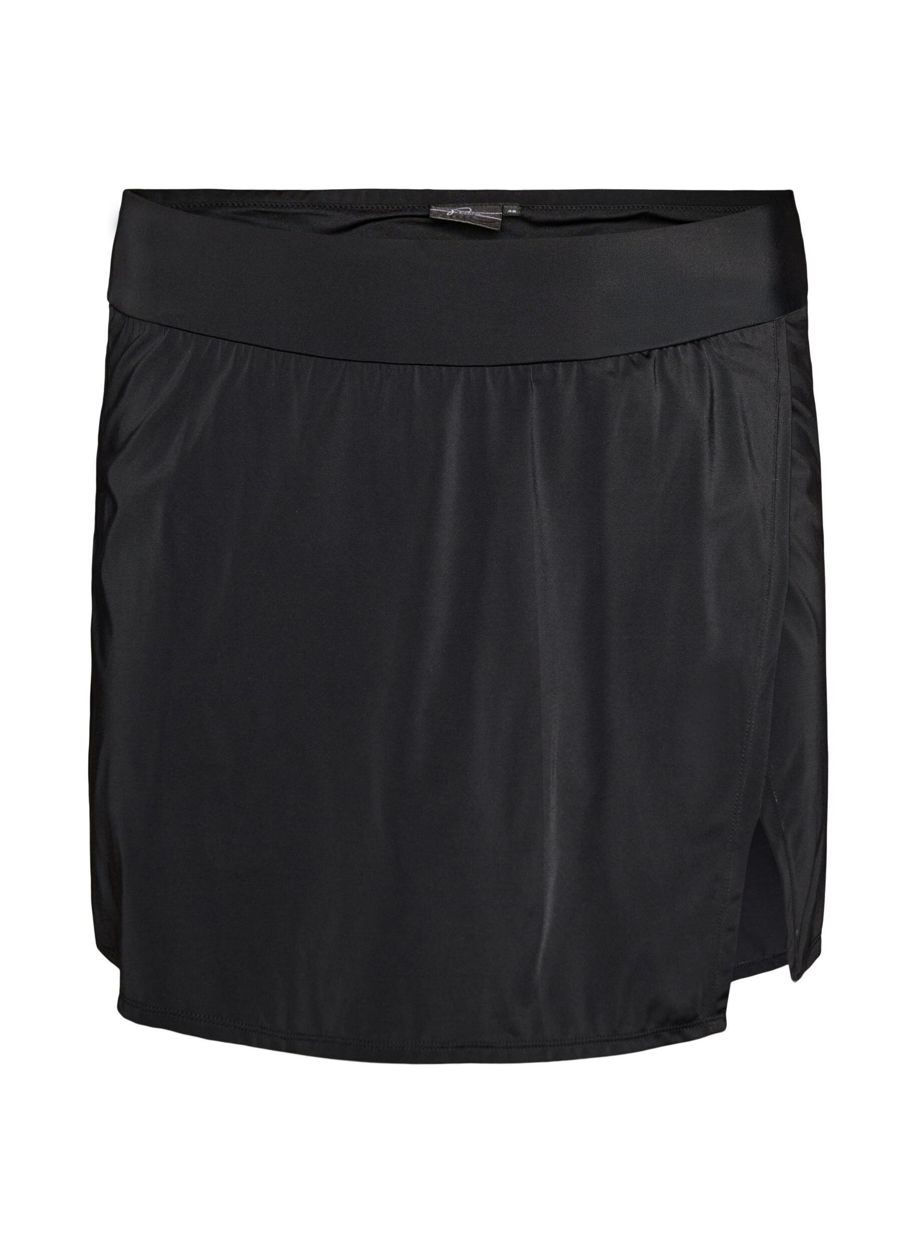 Bikini bottom with brief and wrap-around effect