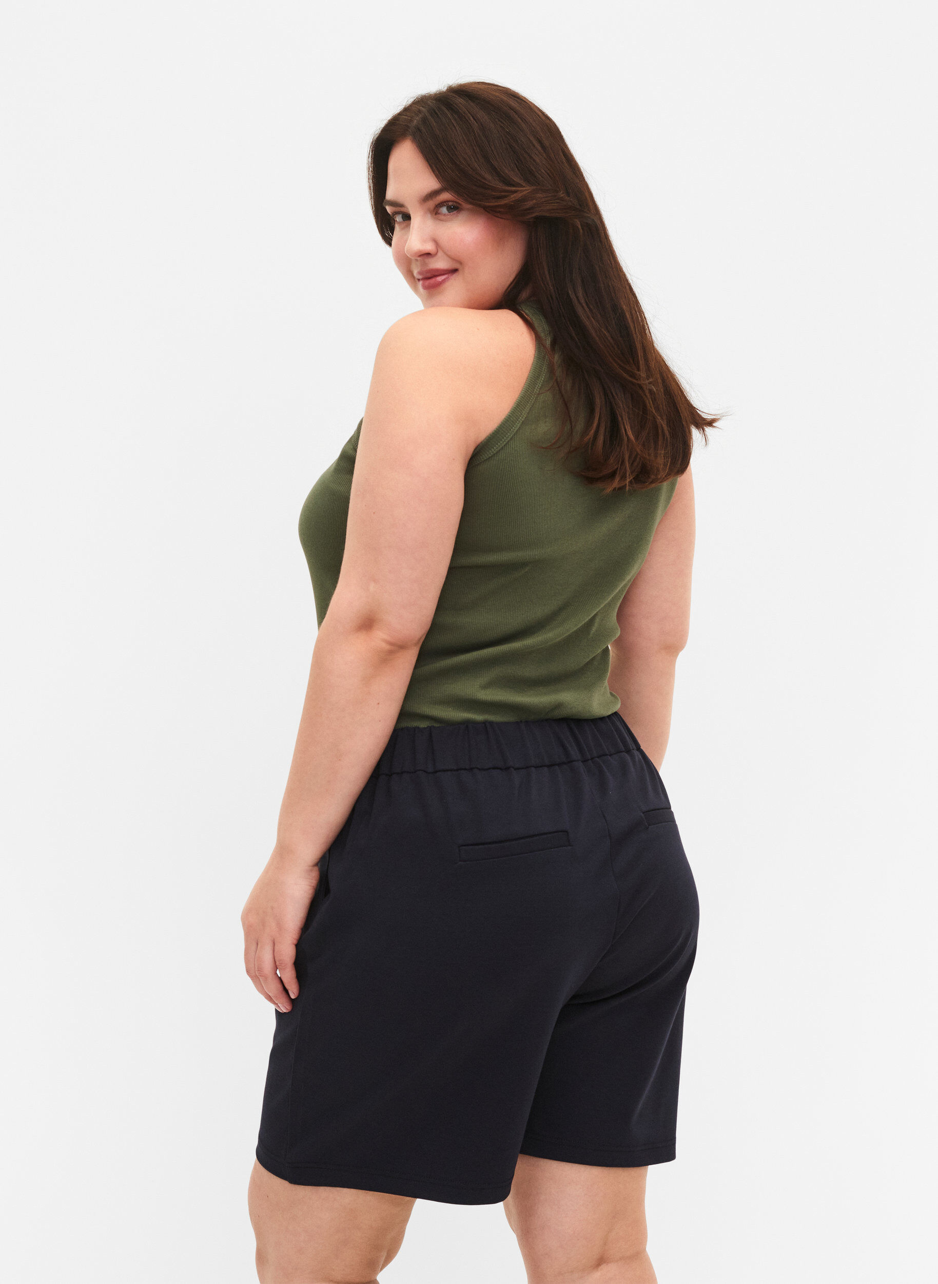 Zizzifashion Maddison shorts with regular fit, Night Sky, Model image number 1