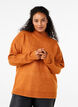 Knitted wool blouse with high neck, Autumnal Mel., Model image number 0