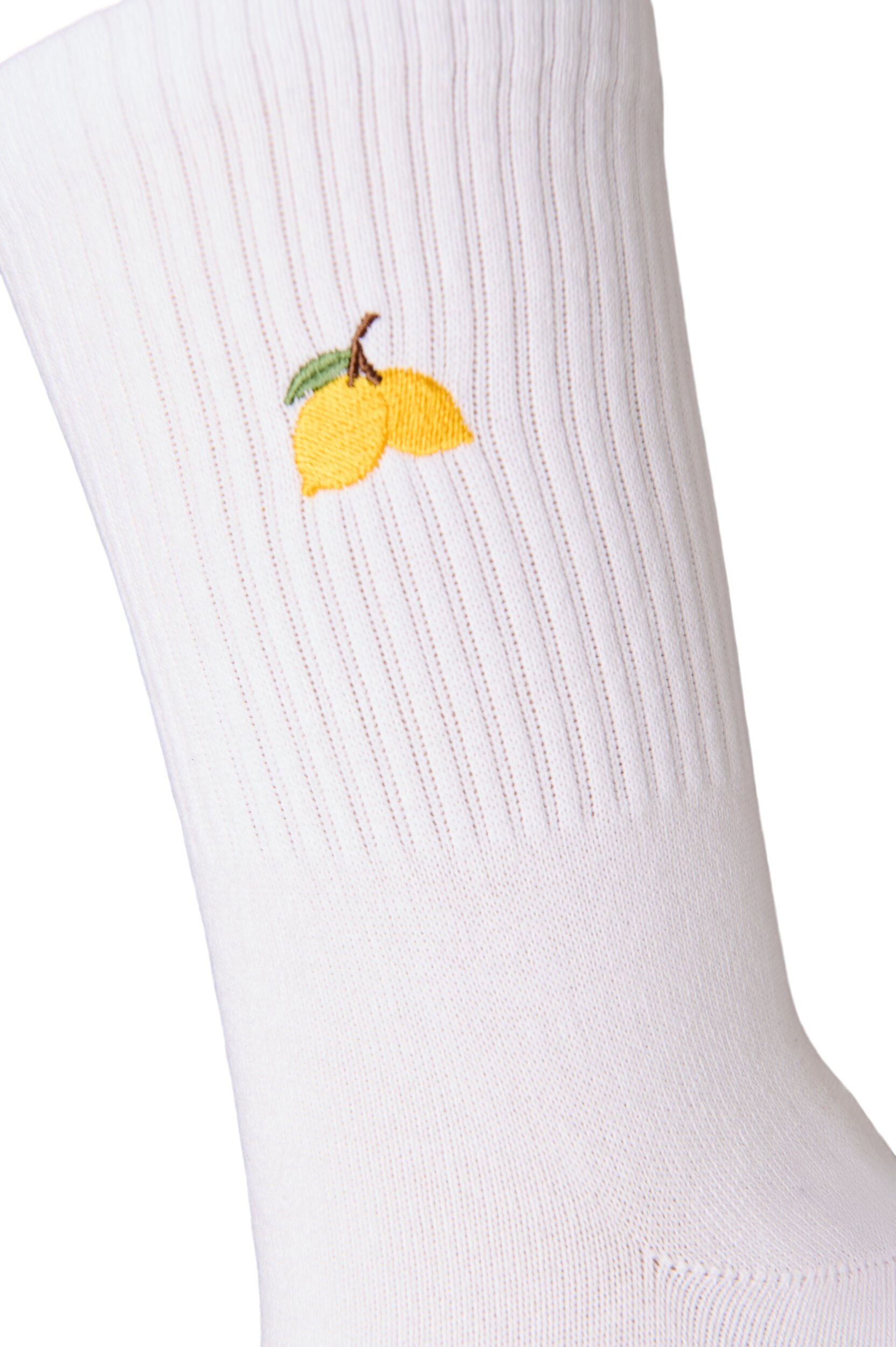 Zizzifashion Cotton socks with patterns, White, Packshot image number 2