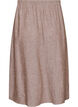 A-line midi skirt in linen and viscose, Brown, Packshot image number 1
