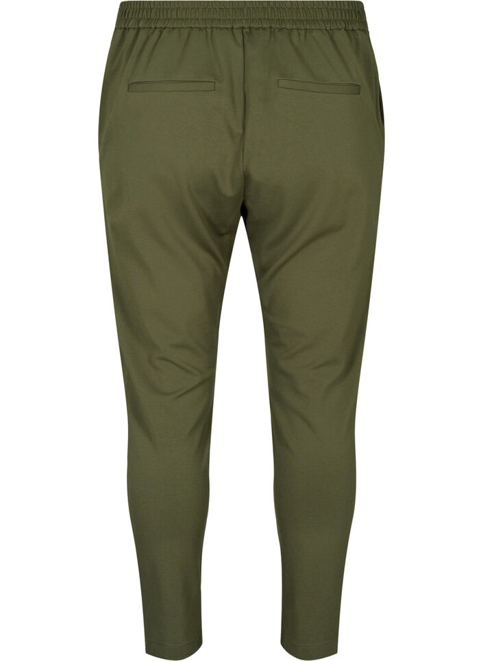 Cropped trousers with pockets, Green, Packshot image number 1