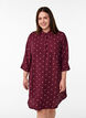 Short dress with collar and chest pocket, Red, Model image number 0