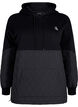 Hooded sweatshirt with quilt, Black, Packshot image number 0