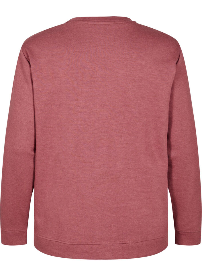 FLASH - Sweatshirt with crew neck, Brown, Packshot image number 1