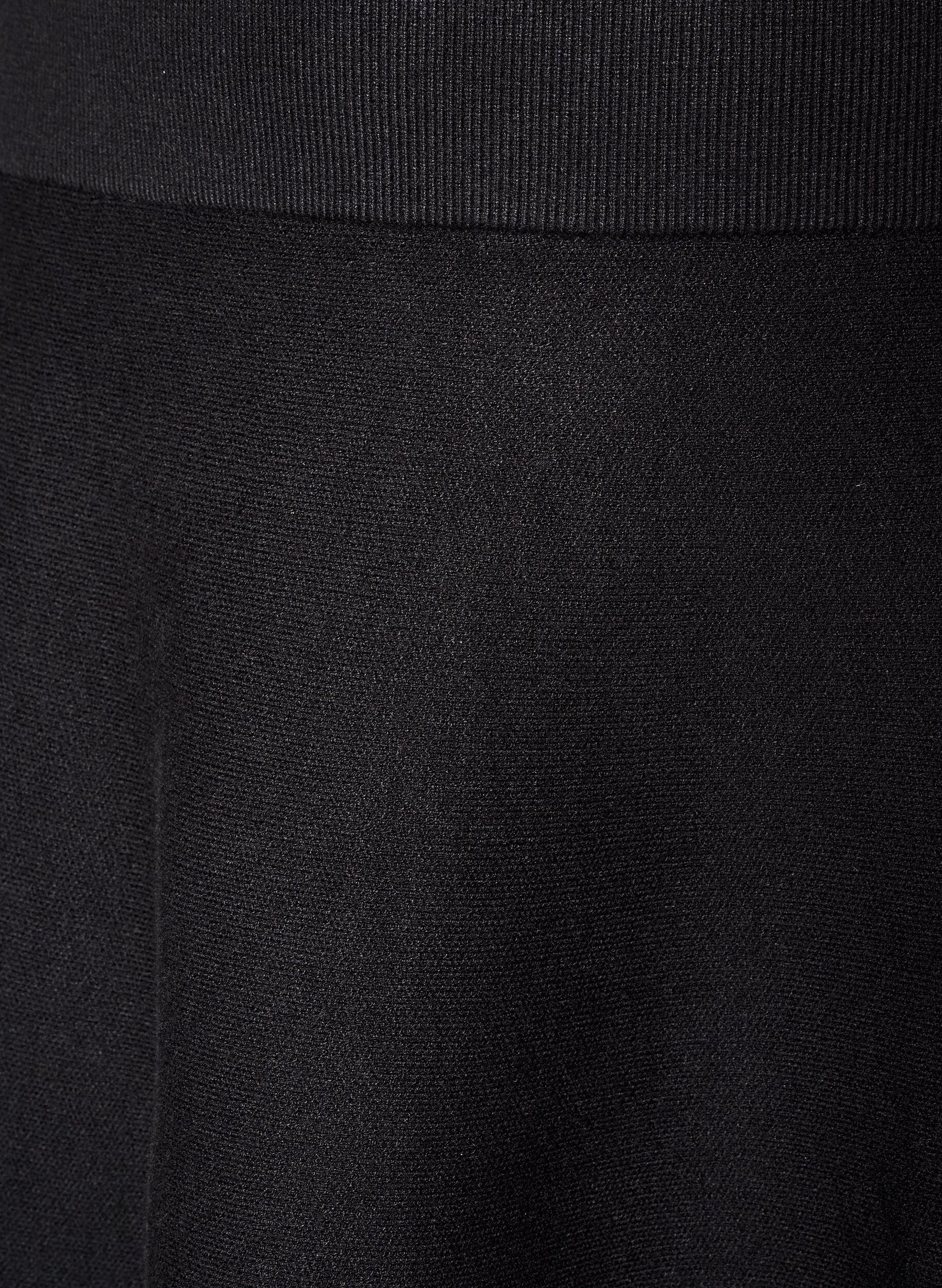 ZizzifashionShort knitted A-line skirt, Black, Packshot image number 2
