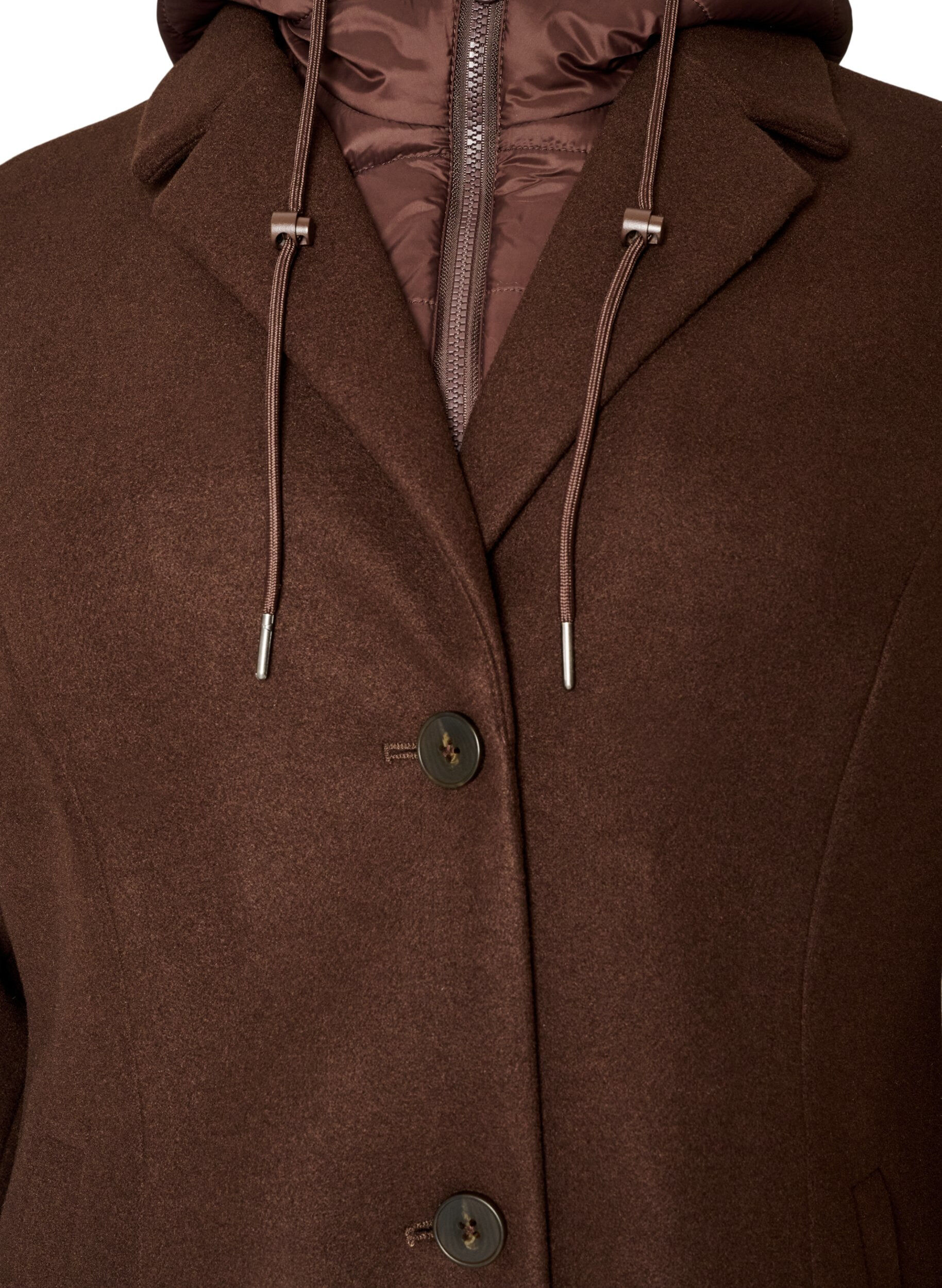 ZizzifashionCoat with detachable padded insert, Brown, Packshot image number 2