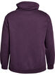 Sweatshirt with high collar and pockets, Purple, Packshot image number 1