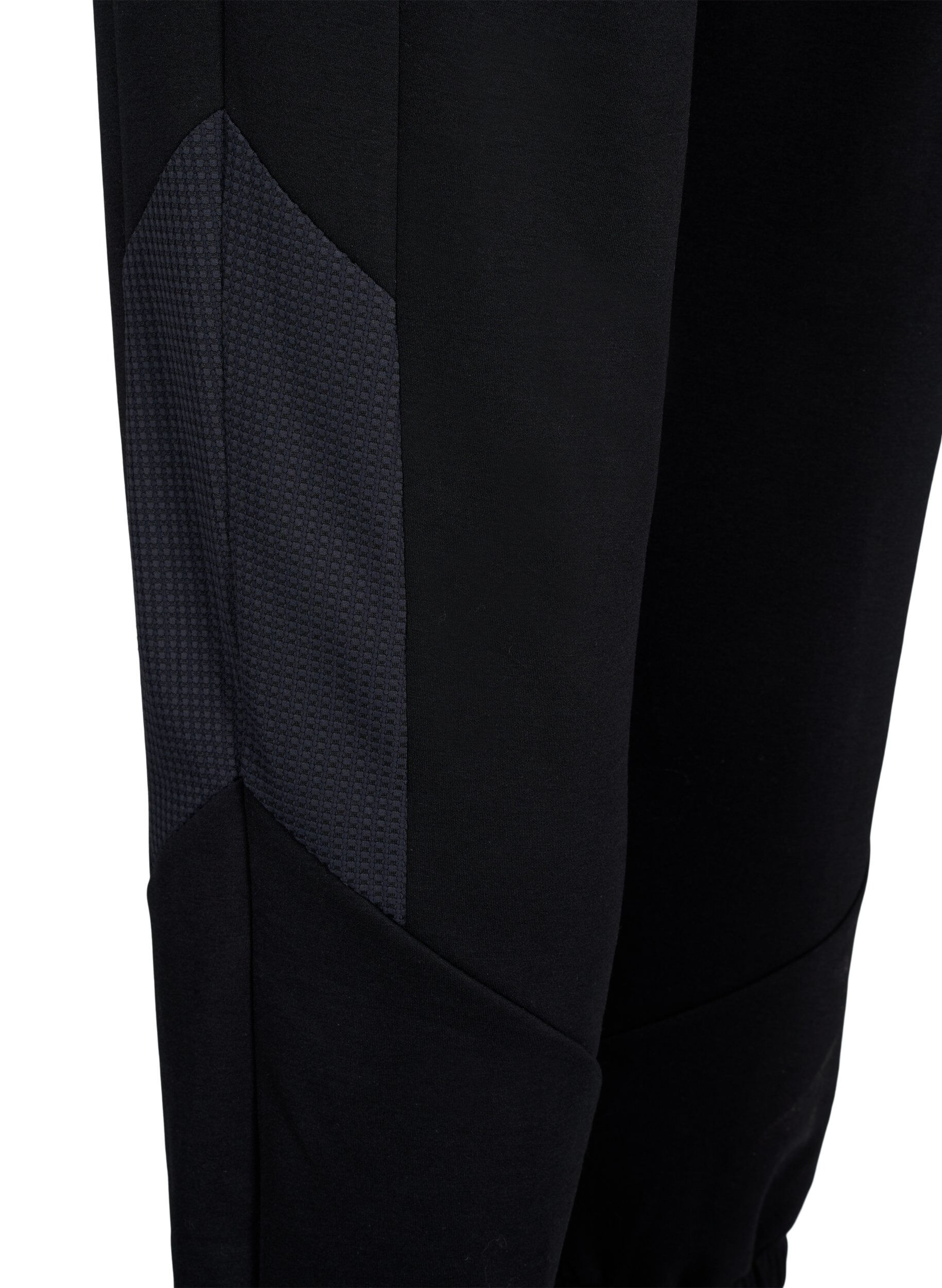 Zizzifashion Sweatpants with textured detail, Black, Packshot image number 3