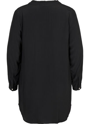 Viscose tunic with pearls, Black, Packshot image number 1