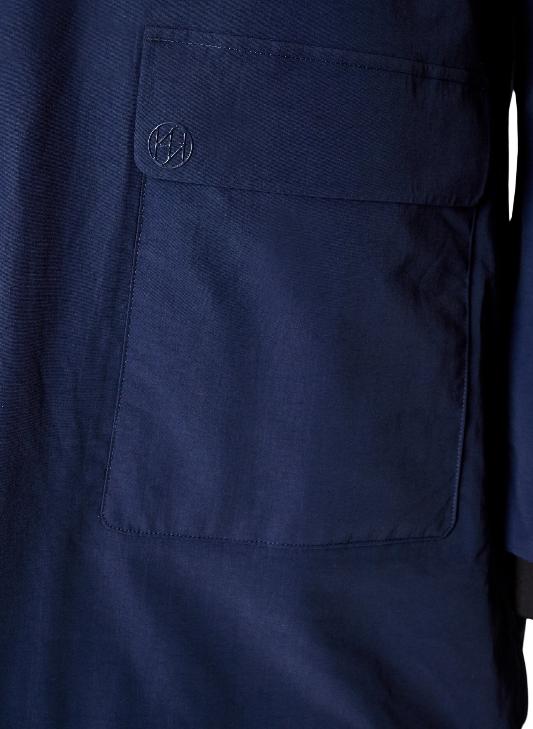 ZizzifashionWaterproof hooded parka, Blue, Packshot image number 3