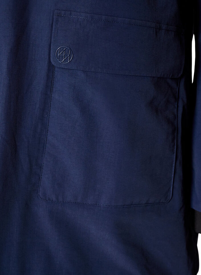 Waterproof hooded parka, Blue, Packshot image number 3