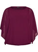Chiffon blouse with balloon effect, Purple, Packshot image number 0