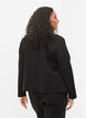 Monochrome short open blazer, Black, Model image number 1