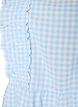 Top with checks and ruffle details, Light Blue, Packshot image number 2