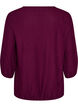 Blouse with texture and 3/4 sleeves, Purple, Packshot image number 1