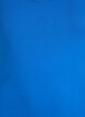 Solid color basic top in cotton, Blue, Packshot image number 2