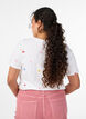 T-shirt in organic cotton with embroidered motifs, White, Model image number 2
