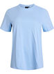 Basic cotton T-shirt with round neck, Blue, Packshot image number 0