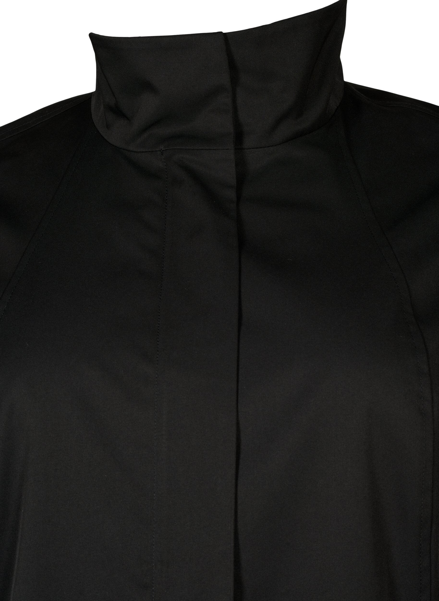 Zizzifashion Jacket with pockets and high collar, Black, Packshot image number 2