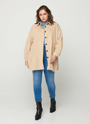 Velvet shirt-jacket, Nomad, Model image number 2