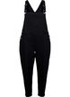 Denim dungarees, Black, Packshot image number 0