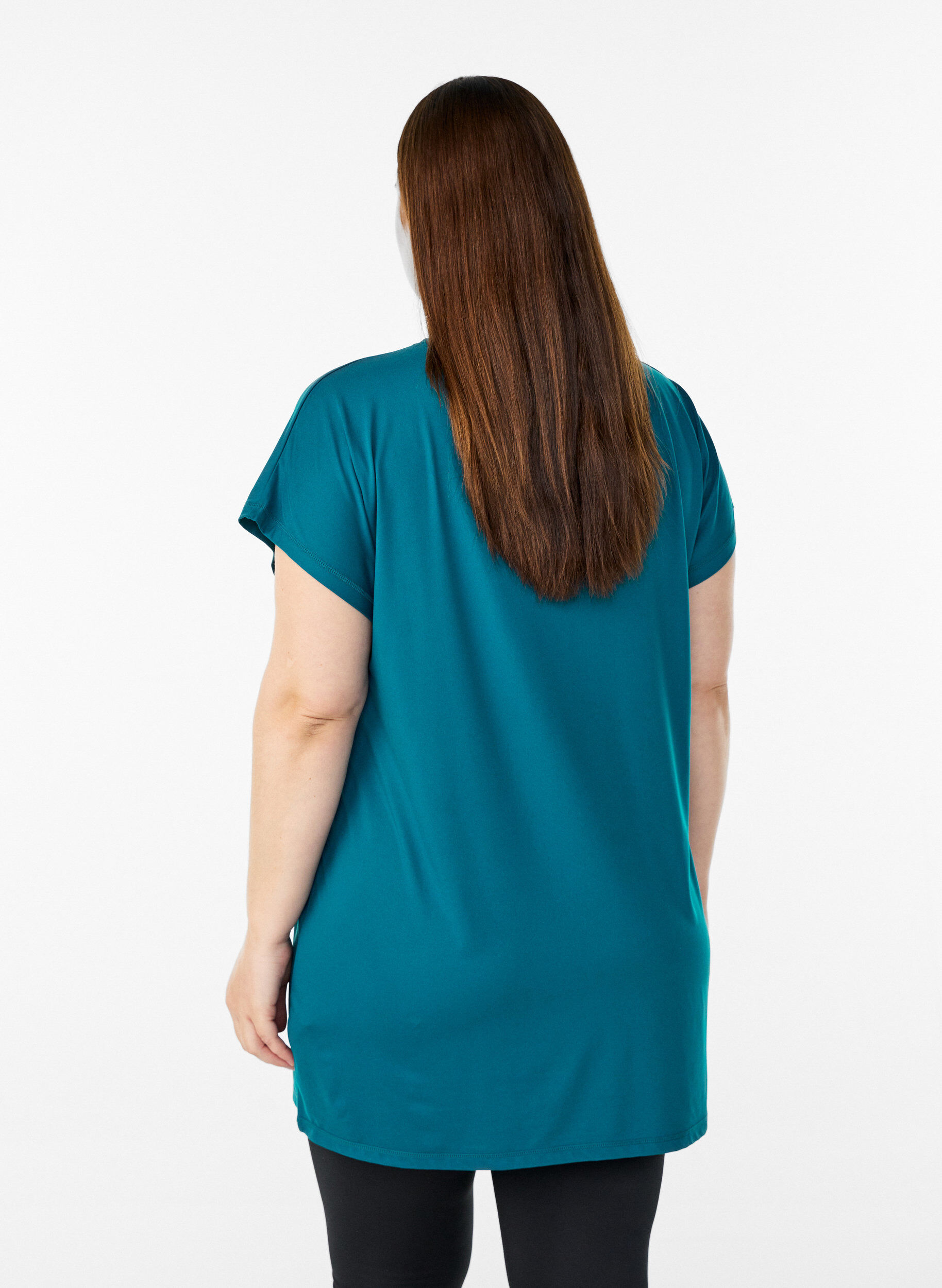 ZizzifashionLong training t-shirt, Green, Model image number 2