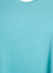 Basic plain cotton t-shirt, Blue, Packshot image number 2