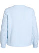 Cable knit cardigan with pearl buttons, Light Blue, Packshot image number 1
