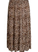 Long skirt with elasticated waist, Brown, Packshot image number 0