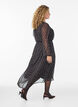 Chiffon dress with polka dots and long sleeves, Brown, Model image number 1