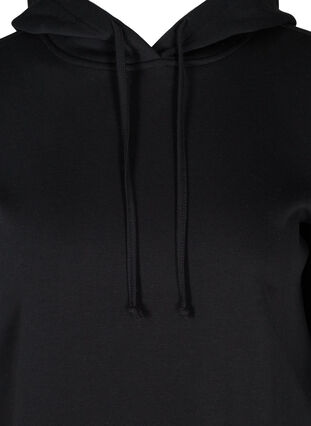 Sweatshirt with hood, Black, Packshot image number 2
