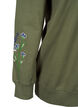 Sweatshirt with embroidered flowers, D. L. Green W. emb., Packshot image number 3