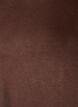 Long-sleeved blouse in wool and viscose, Brown, Packshot image number 2