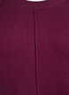 Short knitted dress with raglan sleeves and a centre seam, Red, Packshot image number 2