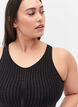Seamless bra with glitter, Black w. Lurex, Model image number 2