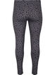 Viscose leggings with leopard print, Grey, Packshot image number 1