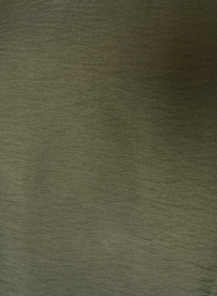 Blouse with balloon sleeves and V-neck, Green, Packshot image number 2