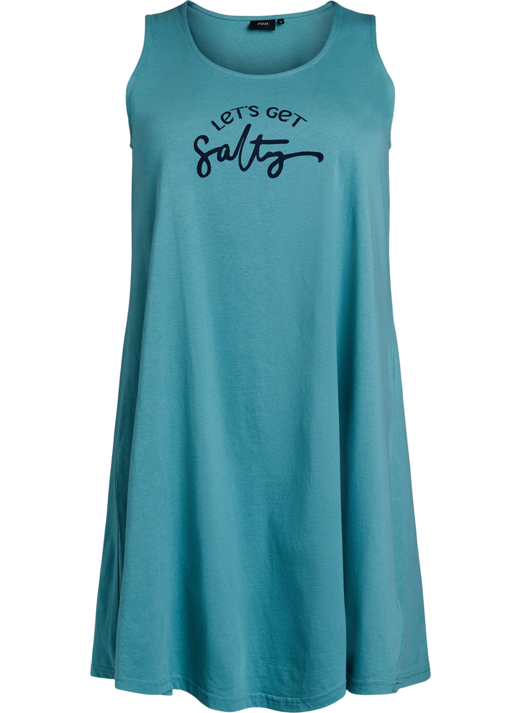 Zizzifashion Sleeveless A-line dress, Blue, Packshot image number 0