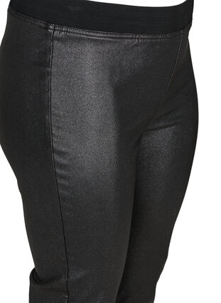 Long sparkly leggings, Black w/glitter, Packshot image number 2